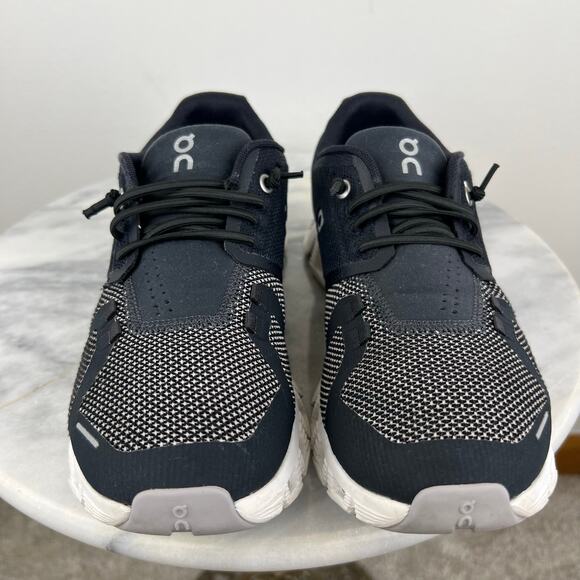 Women On Cloud 5 Athletic Casual Running Sneakers Black White (Sz 7.5) - Picture 5 of 9